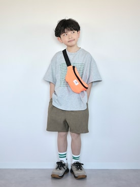 「LOWRYS FARM（ローリーズファーム）のアイテム」を使った、ORITSUさん（キッズ・120cm）の春コーディネート