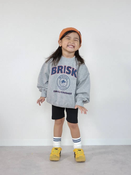 「BRANSHES(ブランシェス)のウォッシャブルニット帽(ニットキャップ/ビーニー)」を使った、ORITSUさん(キッズ・125cm)の秋コーディネート