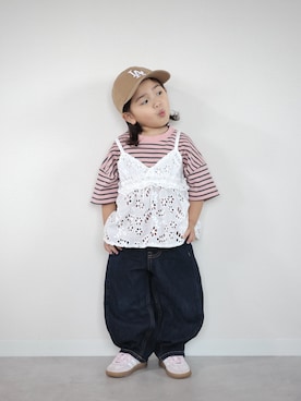 ORITSUさん（キッズ・123cm）の春コーディネート