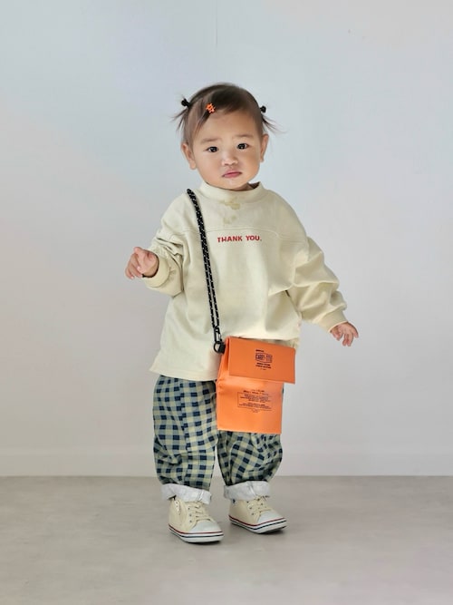 みにぽん⭐プチブライス ～黄色レトロ パンダ柄サロペットコーデ3点セット～ sanpo kuschel HIKOさんのお家でもお外でもくつろげちゃうゆるコーデ