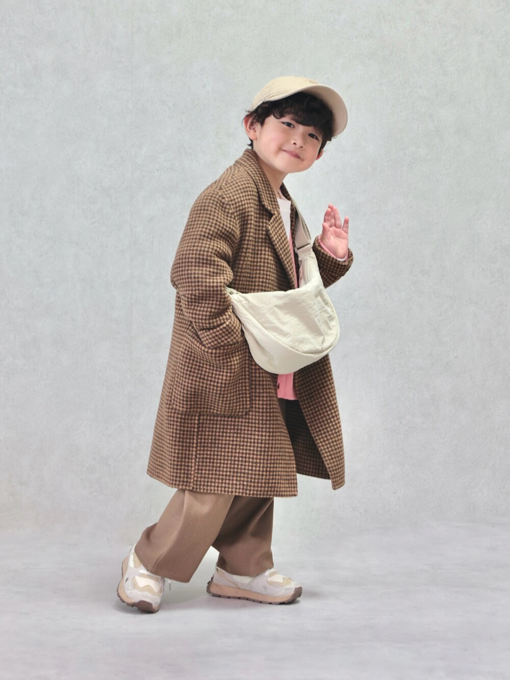 TODAYFUL（トゥデイフル）の「オーバーチェックコート(KIDS