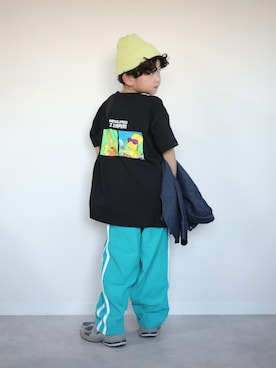 「アイテム（シャツ/ブラウス）」を使った、ORITSUさん（キッズ・120cm）の秋コーディネート