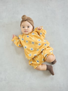 「CIAOPANIC TYPY（チャオパニックティピー）の【BABY】【Qinn】ダブルガーゼブラウス（シャツ/ブラウス）」を使った、ORITSUさん（キッズ・120cm）の秋コーディネート