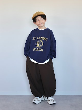 「I HATE MONDAY（アイヘイトマンデー）の「I HATE MONDAY / アイヘイトマンデー」マンデー サバイバー キャップ（キャップ）」を使った、ORITSUさん（キッズ・125cm）の秋コーディネート