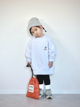 「CITEN（シテン）のアイテム」を使った、ORITSUさん（キッズ・120cm）の冬コーディネート