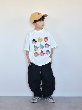 「BREEZE（ブリーズ）のアイテム（トップス）」を使った、ORITSUさん（キッズ・120cm）の春コーディネート