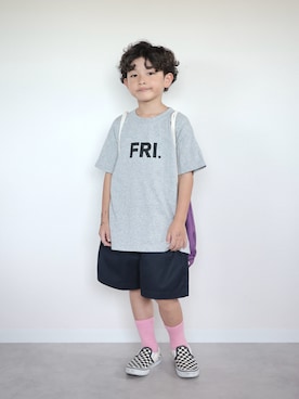 「アイテム（エコバッグ/サブバッグ）」を使った、ORITSUさん（キッズ・120cm）の夏コーディネート