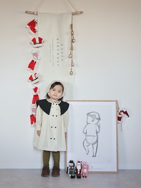 「アイテム（インテリア）」を使った、ORITSUさん（キッズ・120cm）の冬コーディネート