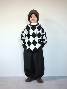 「アイテム（その他シューズ）」を使った、ORITSUさん（キッズ・120cm）の冬コーディネート