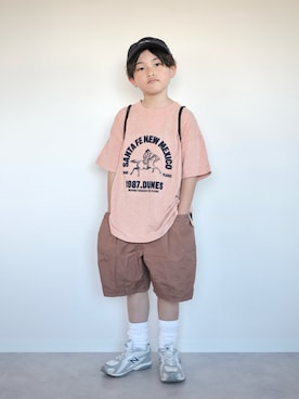 「BREEZE（ブリーズ）のアイテム」を使った、ORITSUさん（キッズ・123cm）の夏コーディネート