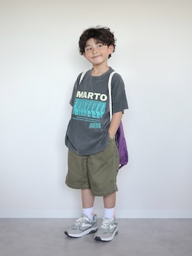 「アイテム（トップス）」を使った、ORITSUさん（キッズ・110cm）の夏コーディネート