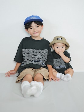 「アイテム（シューズ）」を使った、ORITSUさん（キッズ・120cm）の夏コーディネート