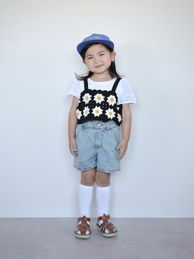 「アイテム（アンサンブル）」を使った、ORITSUさん（キッズ・123cm）の夏コーディネート
