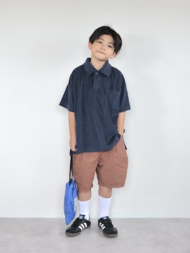 「BREEZE（ブリーズ）のアイテム」を使った、ORITSUさん（キッズ・124cm）の夏コーディネート