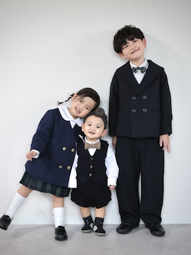 「green label relaxing（グリーンレーベルリラクシング）のアイテム」を使った、ORITSUさん（キッズ・120cm）の春コーディネート