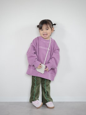 「アイテム（バッグ）」を使った、ORITSUさん（キッズ・120cm）の秋コーディネート