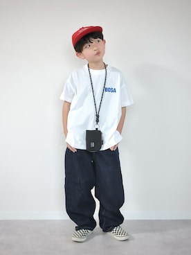 「CIAOPANIC TYPY（チャオパニックティピー）のアイテム」を使った、ORITSUさん（キッズ・120cm）の春コーディネート