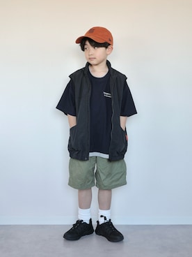 「アイテム（パンツ）」を使った、ORITSUさん（キッズ・123cm）の春コーディネート