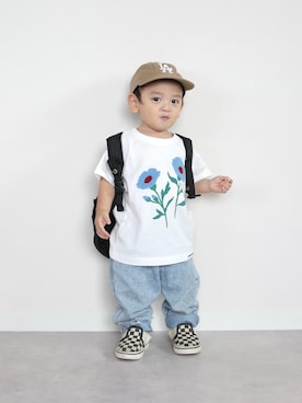 ORITSUさん（キッズ・70cm）の夏コーディネート