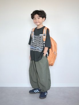 「アイテム（トップス）」を使った、ORITSUさん（キッズ・120cm）の夏コーディネート