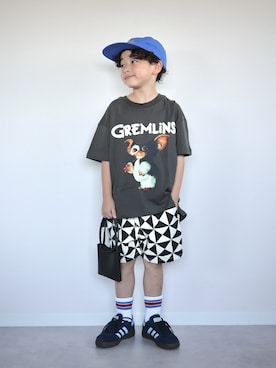 「CIAOPANIC TYPY（チャオパニックティピー）のアイテム」を使った、ORITSUさん（キッズ・120cm）の夏コーディネート