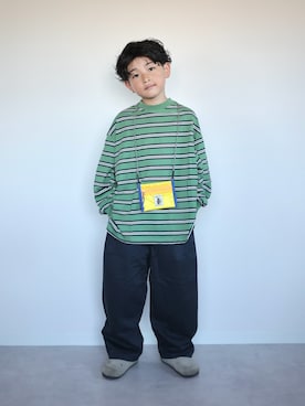 「p.premier（ピードットプルミエ）のアイテム」を使った、ORITSUさん（キッズ・124cm）の夏コーディネート