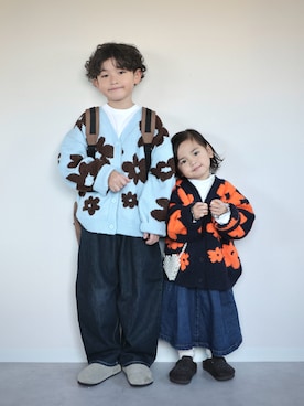 「アイテム（ママ＆ベビー）」を使った、ORITSUさん（キッズ・120cm）の冬コーディネート