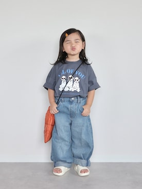 「CITEN（シテン）のアイテム」を使った、ORITSUさん（キッズ・90cm）の夏コーディネート