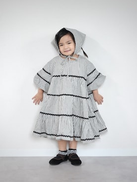 「petit main（プティマイン）のアイテム」を使った、ORITSUさん（キッズ・120cm）の春コーディネート