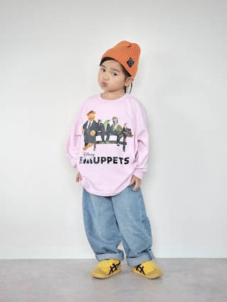 「Disney(ディズニー)の【ディズニーキャラクター】THE MUPPETS/ロンT(Tシャツ/カットソー)」を使った、ORITSUさん(キッズ・125cm)の秋コーディネート