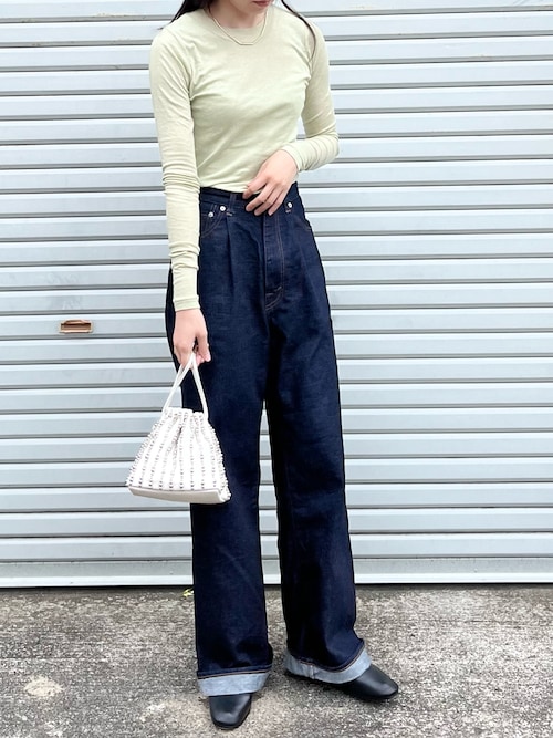 トップス AURALEE GIZA SUPER HIGH GAUGE L/S TEE SUPER HIGH GAUGE SHEER RIB TURTLE NECK L/S TEE - AURALEE