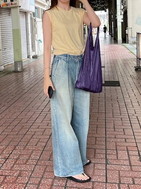 「Graphpaper（グラフペーパー）のアイテム」を使った、mai_haruさん（レディース・170cm）の夏コーディネート