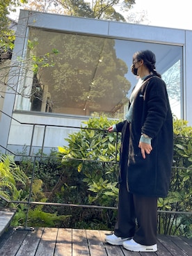 「niko and...（ニコアンド）のアイテム（その他アウター）」を使った、ぱぴぷぺぽさん（レディース・165cm）の冬コーディネート