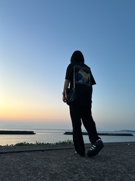 「Whim Gazette（ウィムガゼット）のアイテム（バッグ）」を使った、ぱぴぷぺぽさん（レディース・165cm）の春コーディネート