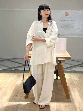 「アイテム（タンクトップ）」を使った、まゆてぃんさん（レディース・164cm・30代）の夏コーディネート