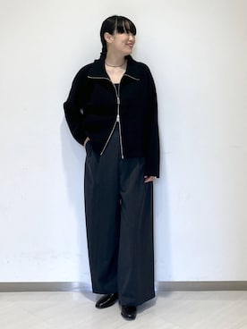 「アイテム（ブルゾン）」を使った、まゆてぃんさん（レディース・164cm・30代）の秋コーディネート