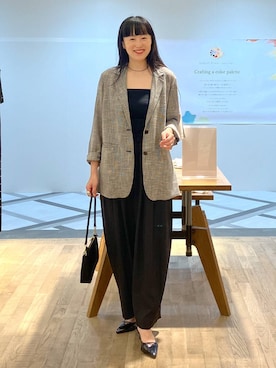 「アイテム（ジャケット/アウター）」を使った、まゆてぃんさん（レディース・164cm・30代）の夏コーディネート