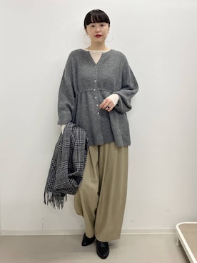 「アイテム（ブーツ）」を使った、まゆてぃんさん（レディース・164cm・30代）の秋コーディネート