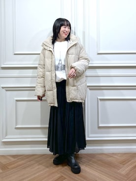 「アイテム（スウェット）」を使った、まゆてぃんさん（レディース・164cm・30代）の秋コーディネート