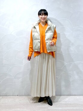 「A part by（アパートバイ）のアイテム（シューズ）」を使った、まゆてぃんさん（レディース・164cm）の秋コーディネート