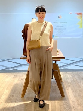 「アイテム（バレエシューズ）」を使った、まゆてぃんさん（レディース・164cm・30代）の夏コーディネート