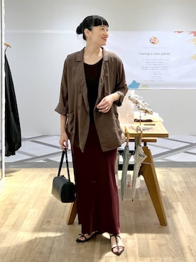 「アイテム（ジャケット/アウター）」を使った、まゆてぃんさん（レディース・164cm・30代）の夏コーディネート