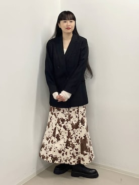 「A part by（アパートバイ）のアイテム（ブーツ）」を使った、まゆてぃんさん（レディース・164cm）の秋コーディネート