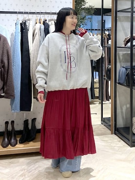 「アイテム（ワンピース/ドレス）」を使った、まゆてぃんさん（レディース・164cm・30代）の秋コーディネート