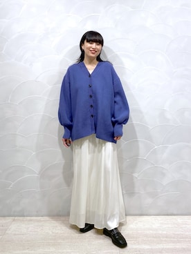 「ロンクスカート」｜まゆてぃんさん（レディース・164cm）の秋コーディネート