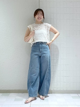 「アイテム（パンツ）」を使った、yumaさん（レディース・164cm・30代）の夏コーディネート
