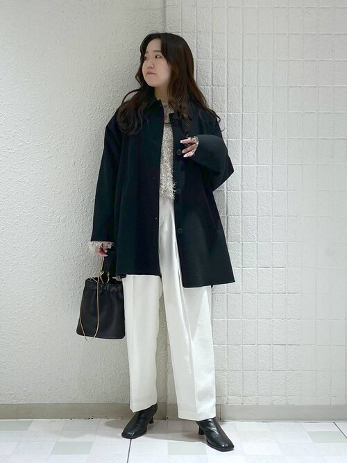アパルトモン 23AW ブークレ2wayショートカーディガン　BLACK L'Appartement DEUXIEME CLASSE - アパルトモン 23AW ブークレ2way