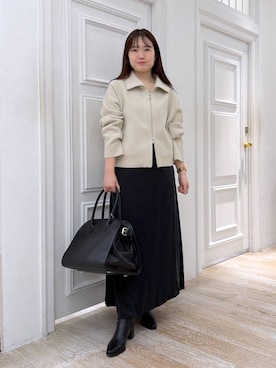 「SNAP_apart by lowrys」｜「アイテム（ブルゾン）」を使った、yumaさん（レディース・164cm）の秋コーディネート