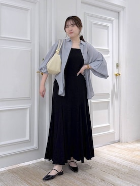 「A part by（アパートバイ）のハートモチーフバッグ（ショルダーバッグ、ホワイト系）」を使った、yumaさん（レディース・164cm）の春コーディネート