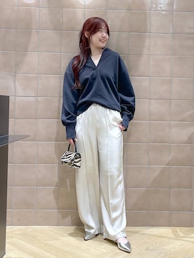 「アイテム（スウェット）」を使った、yumaさん（レディース・164cm・30代）の冬コーディネート